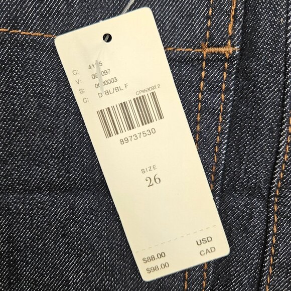 New Anthropologie Maeve Colette Denim Short Womens 26 Blue High Rise - Picture 3 of 5